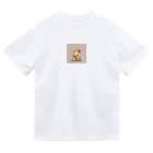 ganeshaのかわいいガネーシャの水やり花 Dry T-Shirt