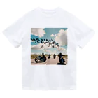 the blue seasonの風を切って、空と地を繋ぐ ドライTシャツ