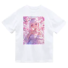 AQUAMETAVERSEの桜の下の少女幸せいっぱい　なでしこ1478 ドライTシャツ