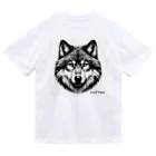 Golden-Cat358の狼の顔 かっこいい  Dry T-Shirt