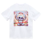 dreamy-designのLOVE&PEACE　シロテナガザルくん ドライTシャツ