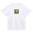 Qten369の絵画をモチーフ ドライTシャツ