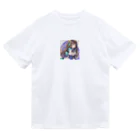 DIMDIMの脳内ショップのロングヘアーの女の子 Dry T-Shirt