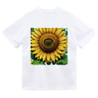 LOGOstylesのパステルカラーで描かれたかわいらしいヒマワリ Dry T-Shirt