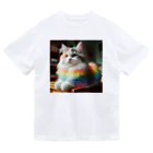 Creation CATの虹色CAT ドライTシャツ