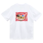 sayayanのラーメンどっぷりくん ドライTシャツ