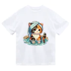 さざれいしの三毛猫さんの入浴 Dry T-Shirt