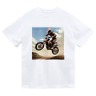 Bikers' Galleryのモトクロス ジャンプシーン アート オフロード バイク ドライTシャツ