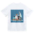 ganeshaのおもちゃのヨットでかわいいペンギンに出会おう Dry T-Shirt