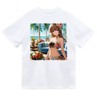 かるるんショップの海と南国と水着と　夏休み ドライTシャツ