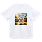 アニマルペイントの犬のグッズ Dry T-Shirt