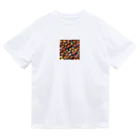 ドット絵賢者のドット絵シリーズ９チキン祭りゴージャスver. ドライTシャツ