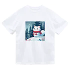 どさんこびより日和の雪ねこ Dry T-Shirt