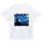ArtBloomClothingの【NO ART, NO LIFE】フィンセント・ファン・ゴッホ 「星月夜」color ドライTシャツ