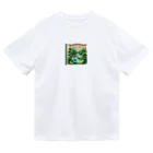 hitayakiの折り紙アート　森林 ドライTシャツ