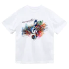 Hanakumafactoryのmusic ドライTシャツ