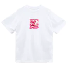 pinkgalmermaidのピンク　マーメイド　サーフィン Dry T-Shirt