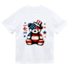 HappyFaceMarketのアメリカ独立記念日テディベア Happy 4th of July Dry T-Shirt