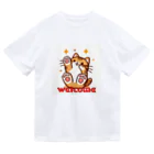 kk-welcomeの楽しく笑う肉球の猫ちゃんⅡ Dry T-Shirt