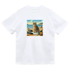 peace2024の海辺の仕事猫 Dry T-Shirt