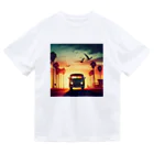 aircooled3のレトロなワーゲン 夕暮れビーチ 2 Dry T-Shirt