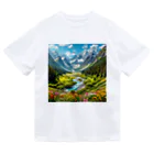 130Saitohの山間の風景 ドライTシャツ