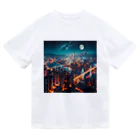 Teesignsの月夜に輝く未来都市 Dry T-Shirt