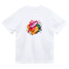 chan-takehaniの花のハーモニー ドライTシャツ