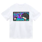 takku@doodlesのダチョウとフラミンゴ Dry T-Shirt