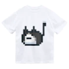 ねこさん爆発ショップのハチワレねこさんドット（ファビコン）  Dry T-Shirt