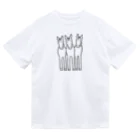 Pipopapotanの3 foals 馬3頭 背面もあり ブラックライン Dry T-Shirt