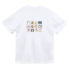 SCHINAKO'Sの切手風うさぎさん Dry T-Shirt