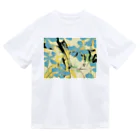 Planet Evansのアロハな花柄　イエロー Dry T-Shirt