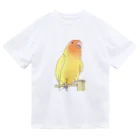 まめるりはことりの得意げ可愛い　コザクラインコちゃん【まめるりはことり】 ドライTシャツ