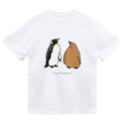 ゆずぽんずのオウサマペンギン親子 ドライTシャツ