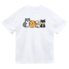 ゆるあにまるの子犬集合　文字無しver ドライTシャツ