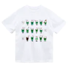 3to10 Online Store SUZURI店のクリームソーダ先輩14人前+コーヒーフロート先生 Dry T-Shirt