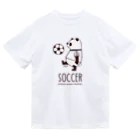 キッチュのスポーツパンダ　サッカー ドライTシャツ