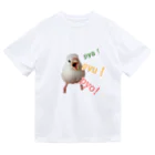 🐦🦆XL文鳥のXL文鳥15 たまちゃん　ぐせり ドライTシャツ