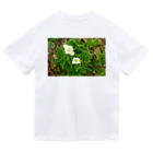 asako=niagaraの植物図鑑 ハクサンイチゲ② ドライTシャツ