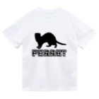 thine12shopのフェレット　ferret ドライTシャツ