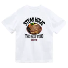 メシテロタイプ（飯テロTシャツブランド）の1ポンドステーキ（ビンテージ風） ドライTシャツ