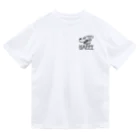 nidan-illustrationのhappy dog -ENJOY- (black ink) ドライTシャツ