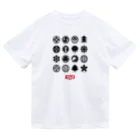 Graphic Design Works Quattroの郷土史デザインNo.8・仙台藩士家紋（墨紋） Dry T-Shirt