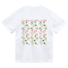 まめるりはことりのたっぷりシロハラインコちゃん【まめるりはことり】 ドライTシャツ