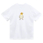 ほほらら工房 SUZURI支店の仁王立ちオカメインコ ドライTシャツ