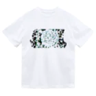 MUGURa-屋の紫陽花リフ　枯模様 ドライTシャツ