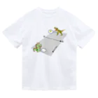 ハートデザインスクールの恐竜VS龍 Dry T-Shirt
