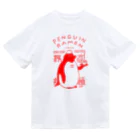 ユッカ・バッファローのペンギンラーメンレッド Dry T-Shirt