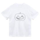 めいぷるのかぼちゃにゃ(モノトーン) ドライTシャツ